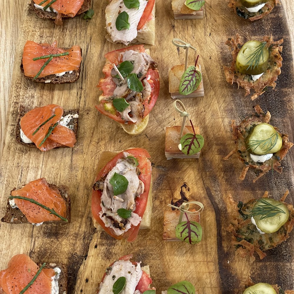 Festive canapés by Shoots & Leaves