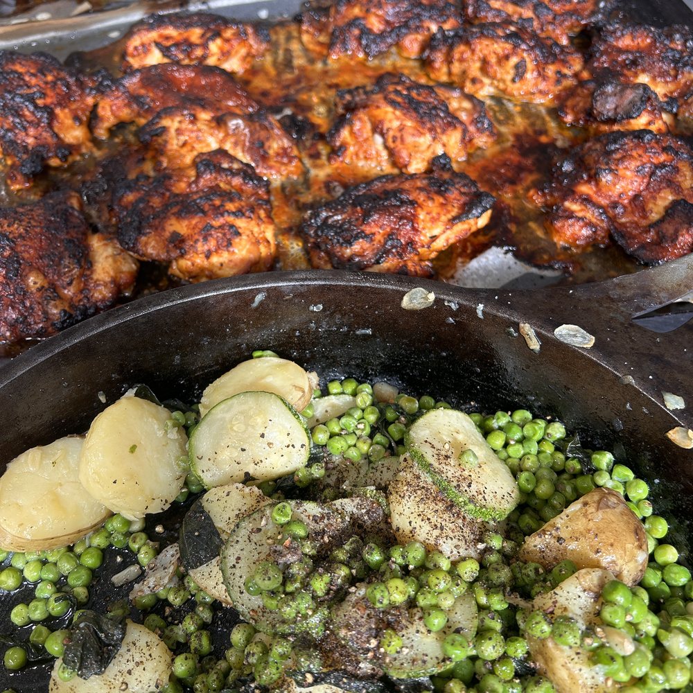 Festive feast cooked by Shoots & Leaves